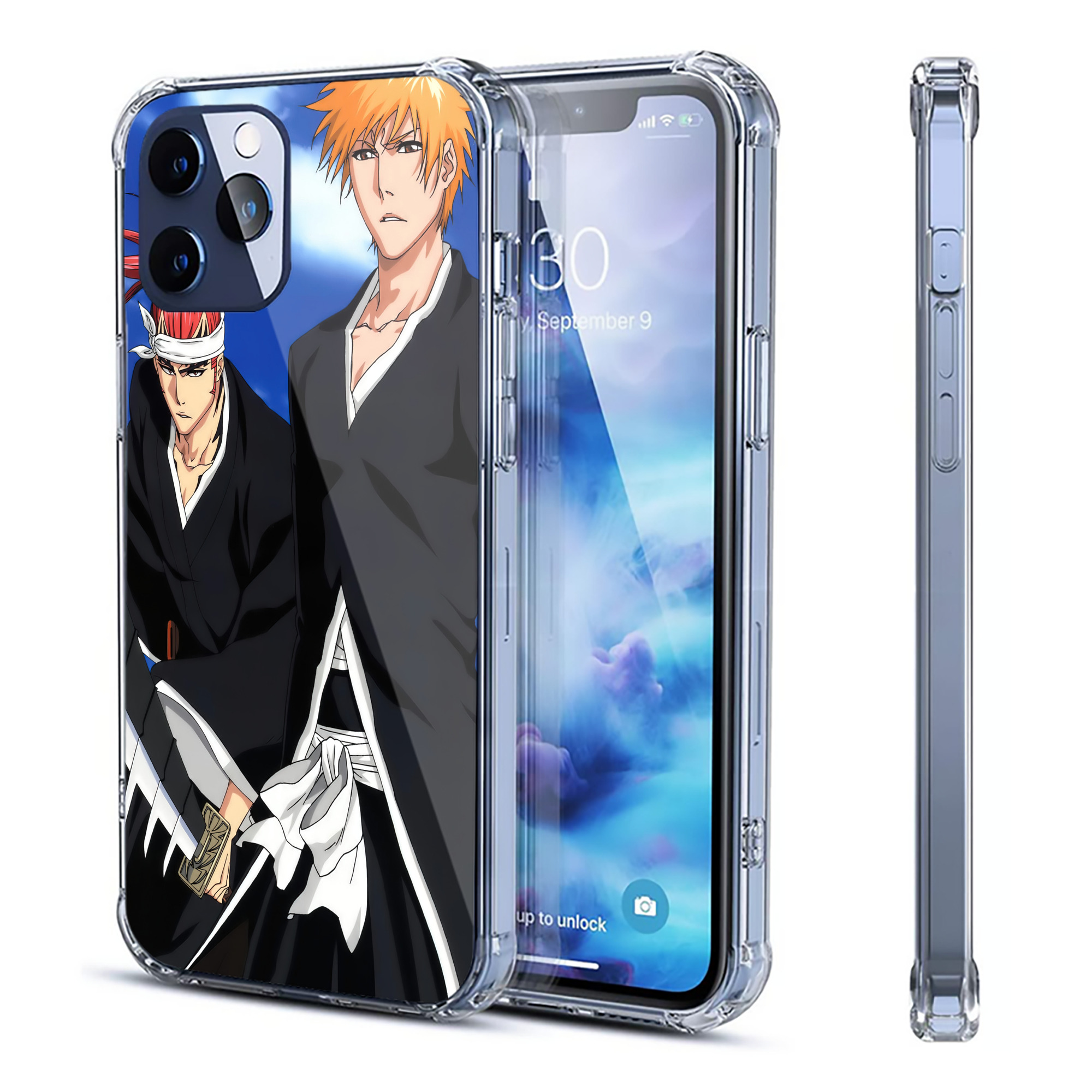 （画像用） ブリーチ BLEACH 【iPhone 12シリーズ対応】透明スマホケース（クリアソフトケース）